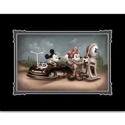 Budget ???? Disney Art Print - Mickey And Minnie Mouse - Service With A Smile ????