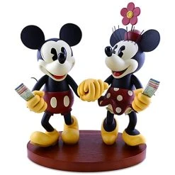 Best Pirce ⌛ Disney Medium Figure Statue - Pie-Eyed Minnie Mouse And Mickey Mouse ????