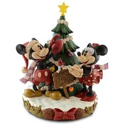Wholesale ???? Disney Medium Figure - ???? Christmas - Minnie And Mickey Mouse Tree Farm ????
