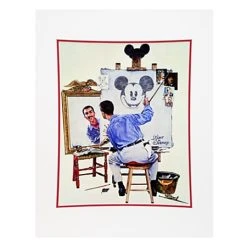 Cheapest ???? Disney Art Print - Walt Disney Triple Self Portrait - By Charles Boyer ????