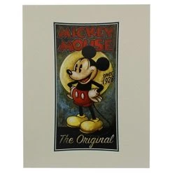 New ???? Disney Art Print - Mickey Mouse ''Pie Eyed Mickey The Original'' ????
