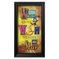 Brand new ✔️ Disney Shadowbox - Jiminy Cricket - When You Wish Upon A Star ????