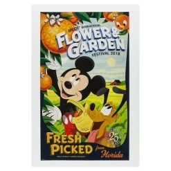 Coupon ???? Disney Poster - 2018 Flower And Garden Festival - Mickey And Pluto ????