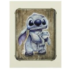 Outlet ✔️ Disney Wilson Art Print - Toad Hug - Stitch And Toad ????